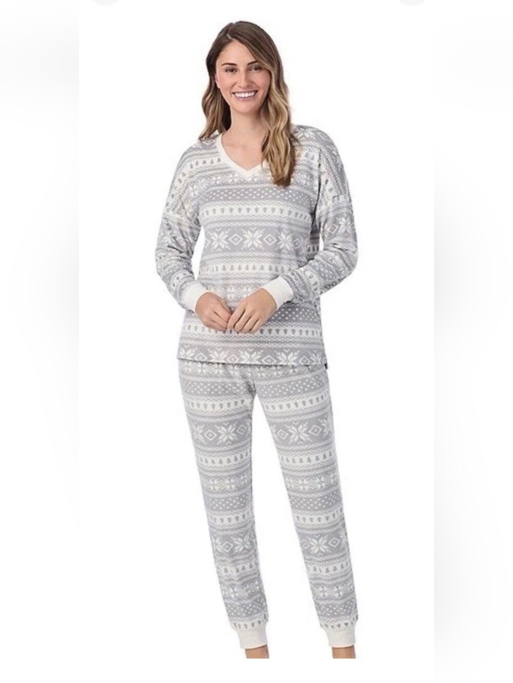 Cuddl Duds Super Soft Fleece Pajama Set. Joggers. Size Small